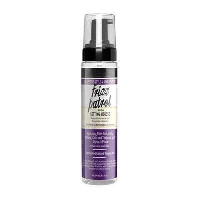 Frizz Patrol Anti-Frizz Curl Setting Hair Mousse, Curly Hair, 8.5 fl oz, 1 Pack