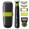 PHILIPS OneBlade Pro Face + Body Hybrid Electric Trimmer & Shaver, Rechargeable, Adjustable 14-Length Precision Comb, Body Kit, Dual-Sided Blade, Wet & Dry Use, Travel Case view 1