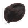 Toddmomy Donut Chignon Bun, Hair Claw Scrunchie Extension, Bun Scrunchies Updo Hairpiece, Mini Hair Wrap for Girls Prom or Dance, Light Brown view 2