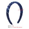 ONMYJFD Diamond set headband vintage flannel wrapped lady wind pressure view 3