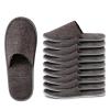 5Pcs Disposable Linen Slippers, Travel Guest Anti-skid Hotel Spa Shoes view 1