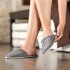 5Pcs Disposable Linen Slippers, Travel Guest Anti-skid Hotel Spa Shoes view 3