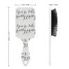 You're Like Really Pretty Funny Quote Black White Air Cushion Hair Brush With Nylon Pins, Scalp Massage for All Hair Types view 2