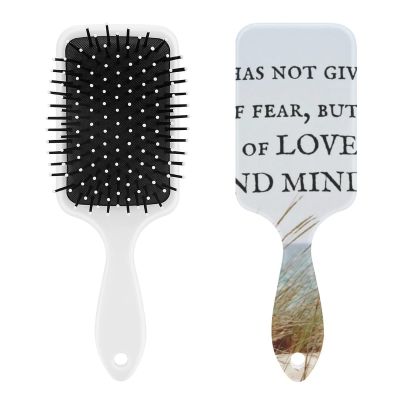 TimothyGod Has Not Given A Spirit of Fear Air Cushion Hair Brush With Nylon Pins, Scalp Massage for All Hair Types
