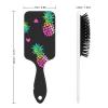 Pink Hearts And Pineapples Air Cushion Hair Brush With Nylon Pins, Scalp Massage for All Hair Types view 2