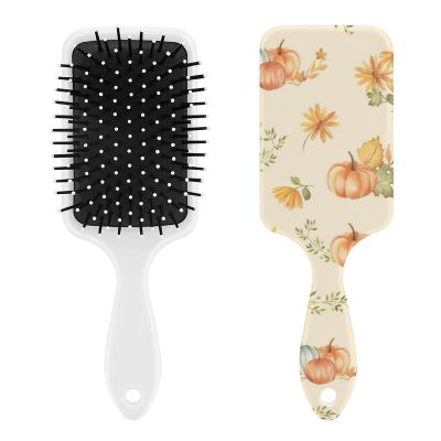 Fall Watercolor Pumpkins Air Cushion Hair Brush With Nylon Pins, Scalp Massage for All Hair Types