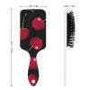 Red Cherries Black Air Cushion Hair Brush With Nylon Pins, Scalp Massage for All Hair Types view 2