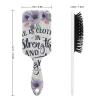 She Is Clothed in Strength And Dignity Proverbs Air Cushion Hair Brush With Nylon Pins, Scalp Massage for All Hair Types view 2