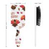 Happy Thanksgiving Turkey Pattern Air Cushion Hair Brush With Nylon Pins, Scalp Massage for All Hair Types view 2