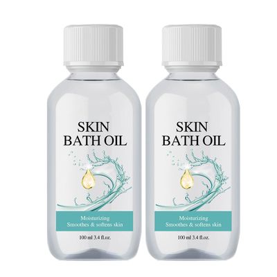Skin Nourishing Bath Oil So Soft, Deep Moisturizing Gentle Body Oil 3.4 fl. oz Smoothes Rough Skin, Daily Shower Hydration, Full-Body Care for Dry & Normal Skins (2Pcs)