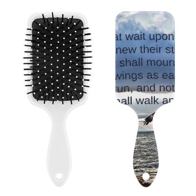 They That Wait Upon The Lord Air Cushion Hair Brush With Nylon Pins, Scalp Massage for All Hair Types