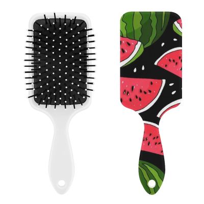 Watermelon Air Cushion Hair Brush With Nylon Pins, Scalp Massage for All Hair Types