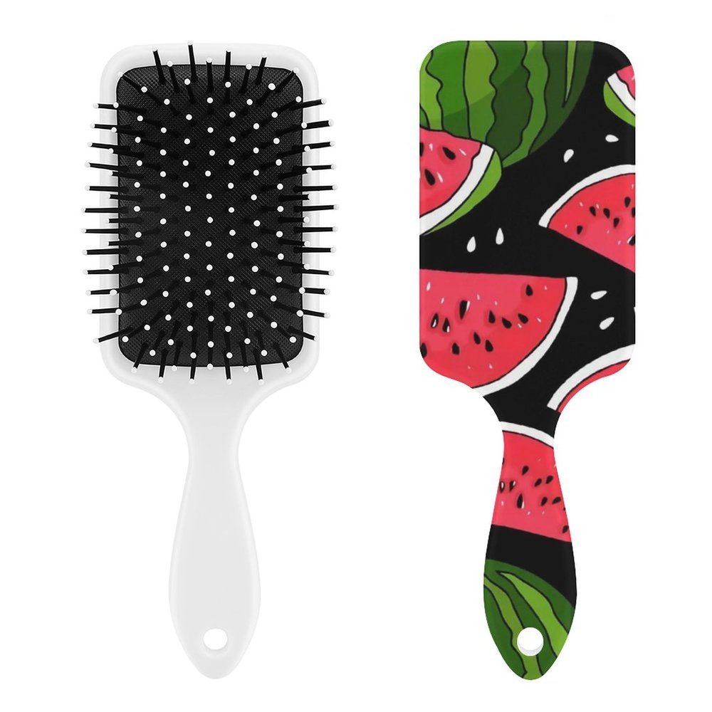 Watermelon Air Cushion Hair Brush With Nylon Pins, Scalp Massage for All Hair Types