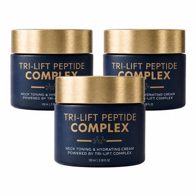 SDUQULK Tri-Lift Peptide Complex Cream, 3.38OZ/100ml, Neck Firming Cream, Neck & Dcollet Moisturizer with Peptide Complex and Centella Asiatica, Supports Fine Line Appearance & Hydration (3)