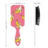 Banana Pattern Air Cushion Hair Brush With Nylon Pins, Scalp Massage for All Hair Types view 2