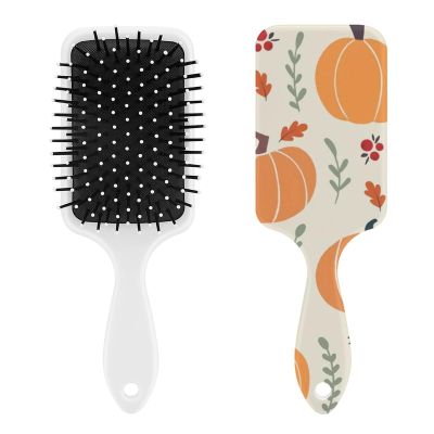 Halloween Autumn Pumpkin Air Cushion Hair Brush With Nylon Pins, Scalp Massage for All Hair Types