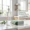 Mikikit 2pcs Refillable Pump Dispenser Bottles 1000ml Plastic Lotion and Shampoo Containers with User-Friendly Pump for Home and Shower Use view 2