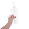 Mikikit 2pcs Refillable Pump Dispenser Bottles 1000ml Plastic Lotion and Shampoo Containers with User-Friendly Pump for Home and Shower Use view 3