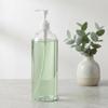 Mikikit 2pcs Refillable Pump Dispenser Bottles 1000ml Plastic Lotion and Shampoo Containers with User-Friendly Pump for Home and Shower Use view 4