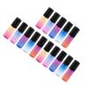 SKISUNO 15pcs 5ml Glass Roller Bottles Set Leak-proof Refillable Roll-on Bottles for Essential Oils Perfume Travel and Home Use Gradient Color Stylish Roller Ball Containers Random Color view 1