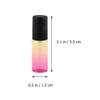 SKISUNO 15pcs 5ml Glass Roller Bottles Set Leak-proof Refillable Roll-on Bottles for Essential Oils Perfume Travel and Home Use Gradient Color Stylish Roller Ball Containers Random Color view 2
