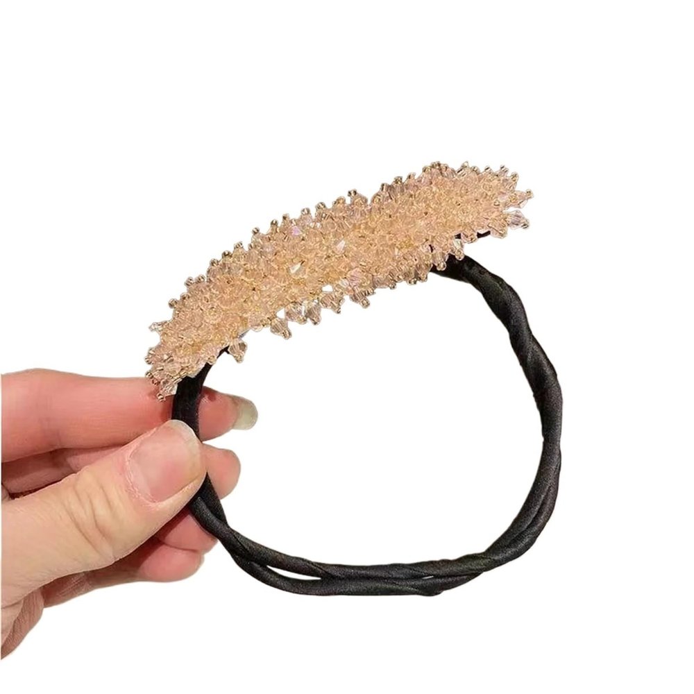 Deft Bun Twister 6Pcs Crystal hair bun maker, braiding and styling tool, lazy twisting, stick, fluffy flower accessory