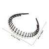 GRADENEVE 2pcs Non-slip Pearl Hair Headbands for Women and Fashion Hair Hoops Made of Pearl and Acrylic for Banquets and Parties Elegant and Chic view 2