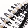 GRADENEVE 2pcs Non-slip Pearl Hair Headbands for Women and Fashion Hair Hoops Made of Pearl and Acrylic for Banquets and Parties Elegant and Chic view 3