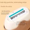 Portable 3-Layer Hair Shaver with Rotating Cover, Women Manual Razor with Hair Softening Mousse, Wet & Dry Travel Shaving Kit for Sensitive Skin, Legs, Underarms & Face view 3