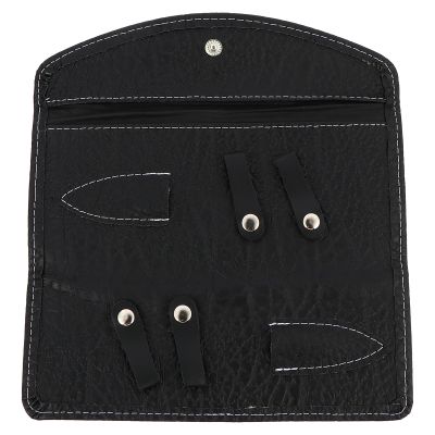 NULYLU Leather Hairdresser Scissor Bag with Portable Minimalist Design for Storing Hair Scissors, Combs, and Pins, for Outdoor Activities and Business Trips