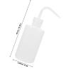 SHINYPASING 6pcs Plastic Wash Bottles 250ml Refillable Squeeze Bottles with Nozzle Caps White Scale Wash for Lab Cleaning and Washing view 2