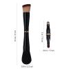 CLISPEED 4-in-1 Double Sided Makeup Brush for Travel and Daily Use Comfortable Artificial Fiber and Metal Concealer Brush Easy to Carry for Business Trips view 2