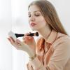 CLISPEED 4-in-1 Double Sided Makeup Brush for Travel and Daily Use Comfortable Artificial Fiber and Metal Concealer Brush Easy to Carry for Business Trips view 4