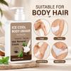 Ice Cool Body Unhair Cream, Gentle Body Hair Remover with Coconut Oil & Mint, Smooth Skin Depilatory Cream, 150ml (1) view 3