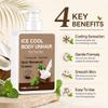 Ice Cool Body Unhair Cream, Gentle Body Hair Remover with Coconut Oil & Mint, Smooth Skin Depilatory Cream, 150ml (1) view 4