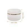 iplusmile 6pcs Reusable Leak-proof White Cosmetic Face Cream Jars 90ml Pp Material with Spoon for Travel Use and Lotion Storage view 2