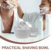 HEANUJJ Reusable Men Shaving Soap Bowl with Large Capacity Sturdy Pp Material Handheld Small Shaving Container for Foam and Travel view 3