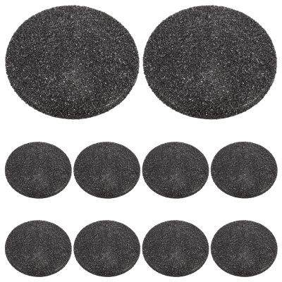Abaodam 10pcs Electric Foot File Replacement Pads for Dead Skin Removal Reusable Abs Material with Grit Surface Exfoliation Foot Grinder Heads