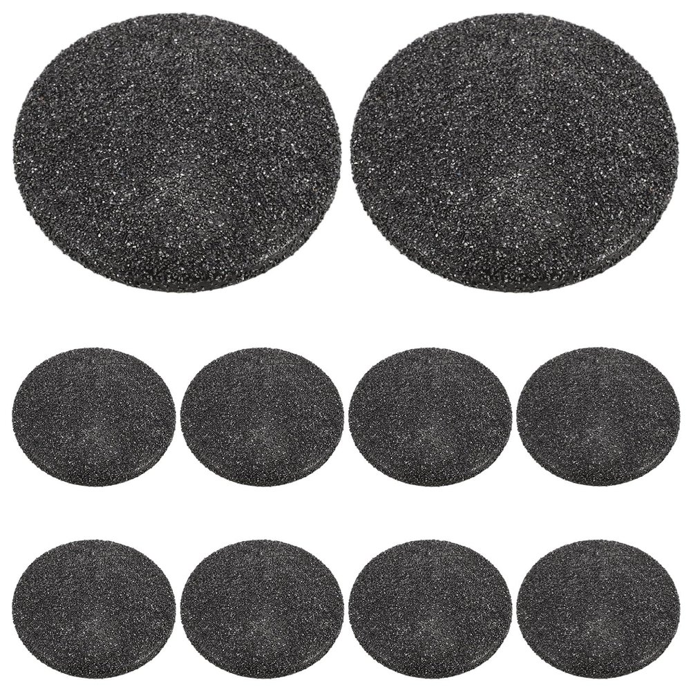 Abaodam 10pcs Electric Foot File Replacement Pads for Dead Skin Removal Reusable Abs Material with Grit Surface Exfoliation Foot Grinder Heads