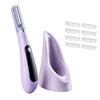 Electric Dermaplane Razor for Women Face, Sonic Dermaplaning Tool, Lavender Purple view 1