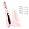 Electric Dermaplane Razor for Women Face, Sonic Dermaplaning Tool, Light Champagne view 1