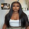Beauty Forever Bye Bye Knots Light Yaki Straight Glueless Wigs Human Hair Pre Plucked Pre Cut 7x5 Lace Closure Yaki Wigs Pre Bleached Invisible Knots Put on Go Wig for Beginner 150% Density 22 Inch view 1