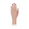 KQFCAZRE Bendable Hand Easy to Clean Articulated Female Practice Hand Assembled-in Bones Practice Tool for Beginners, Students, Photography Prop, Left Hand, Dark Skin Tone view 1