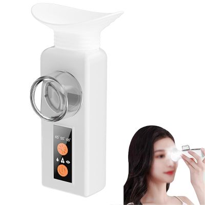 Adtzpc Electric Eye Steamer, Nano Eye Mist Sprayer, Warm Compress USB Rechargeable Eye Moisturizer and Soother, 2 Modes and 3 Gear Temp Adjustable, for Dry Eyes, Moisturizing, Hydration