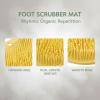Silicone Shower Foot Scrubber Mat, 3D Exfoliating Foot Cleaner with Suction Cups, Non Slip Foot Massage Mat for Dead Skin Removal, Soft Toe Scrubber for Shower and Bathroom, Yellow view 2