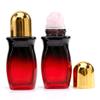 Neptuiby 2PCS Empty Roll on Bottles 30ml Roller Ball Applicator with Natural Rose Quartz Roller Ball Glass Refillable Oil Rollerball Style-1.. view 1