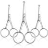 Yyksuip 3-Pack Nose Hair Scissors Rounded Tip Stainless Steel Grooming Scissors for Eyebrows, Nose, Moustache, Beard, Facial Hair Trimming, Safe for Men and Women Mustache Scissors view 1