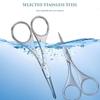 Yyksuip 3-Pack Nose Hair Scissors Rounded Tip Stainless Steel Grooming Scissors for Eyebrows, Nose, Moustache, Beard, Facial Hair Trimming, Safe for Men and Women Mustache Scissors view 4