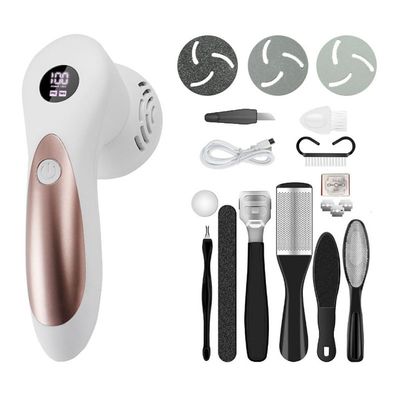 10 Piece Electric Foot Grinder for Removing Calluses, Digital Beautification Machine