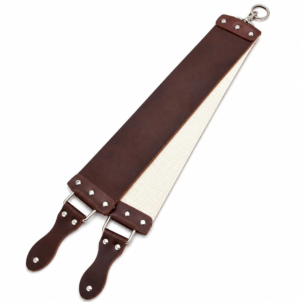 GENTS Professional 3" x 20" Straight Razor Strop, Brown